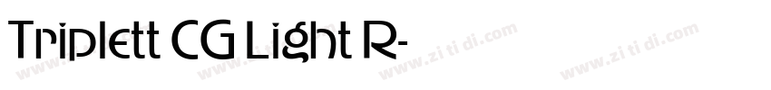 Triplett CG Light R字体转换